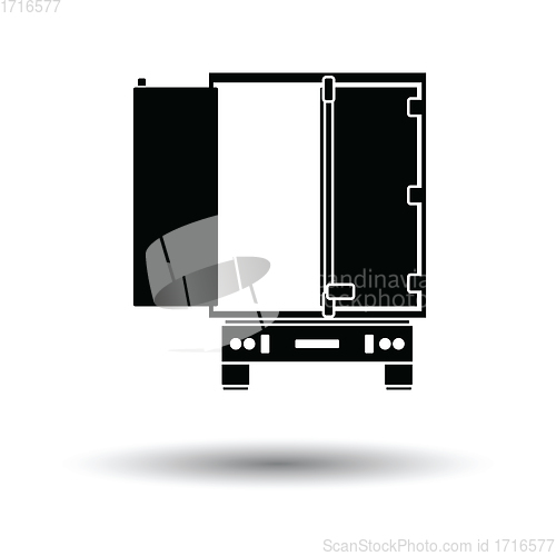 Image of Truck trailer rear view icon
