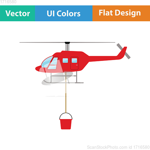 Image of Fire service helicopter icon