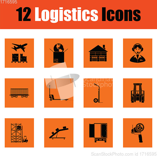 Image of Logistics icon set