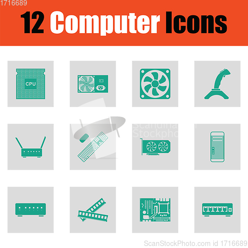 Image of Set of computer icons