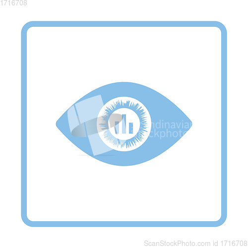 Image of Eye with market chart inside pupil icon