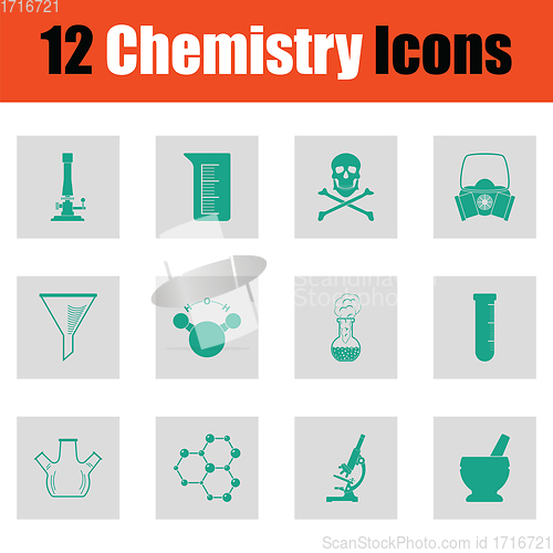 Image of Chemistry icon set