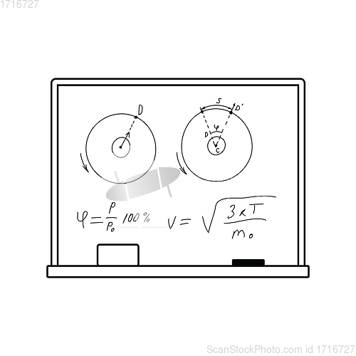 Image of Classroom blackboard icon