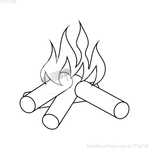 Image of Icon of camping fire 