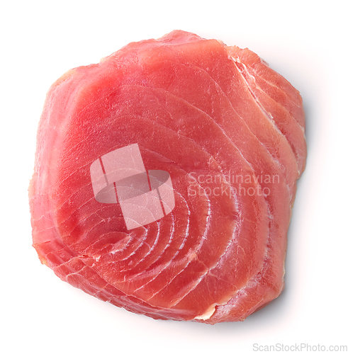 Image of fresh raw tuna steak