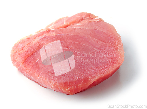 Image of fresh raw tuna steak