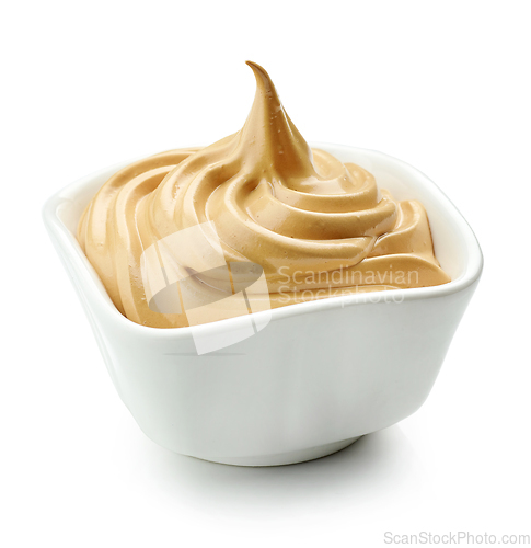 Image of whipped caramel and coffee mousse dessert