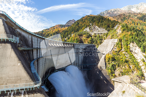 Image of Discharge water from kurobe dam