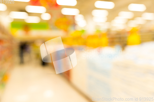 Image of Abstract blurred photo of store in department store