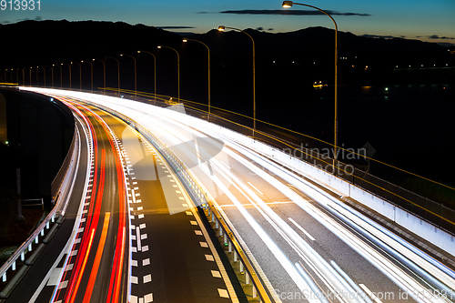 Image of City road night scene