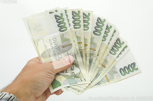 Image of czech banknotes crowns