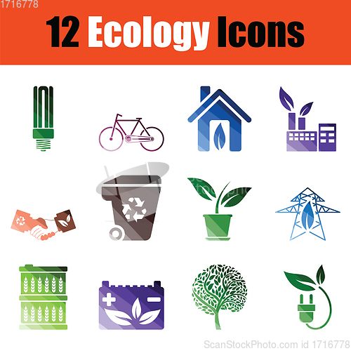 Image of Ecology icon set