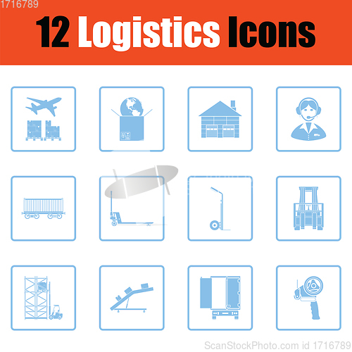 Image of Logistics icon set