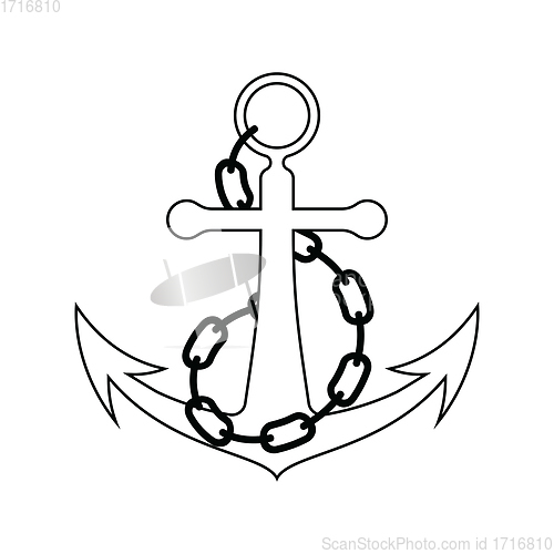 Image of Icon of sea anchor with chain