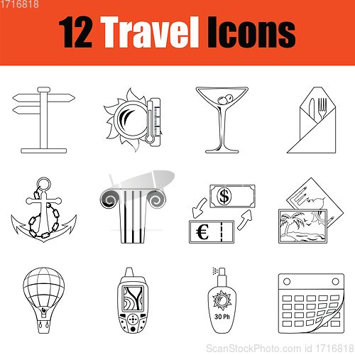 Image of Travel icon set