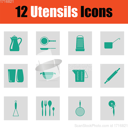 Image of Utensils icon set
