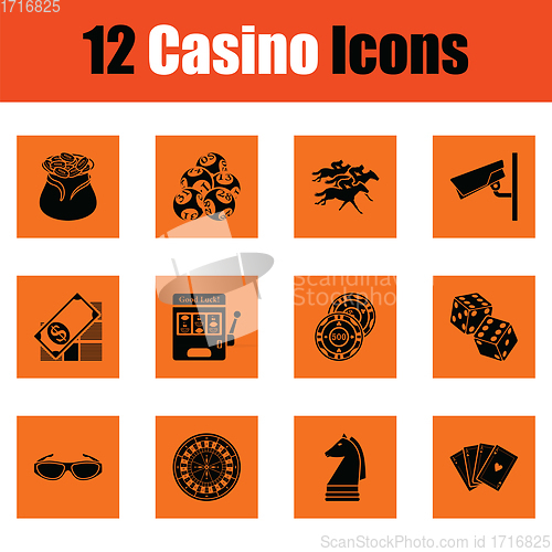 Image of Casino icon set