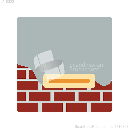 Image of Icon of plastered brick wall 