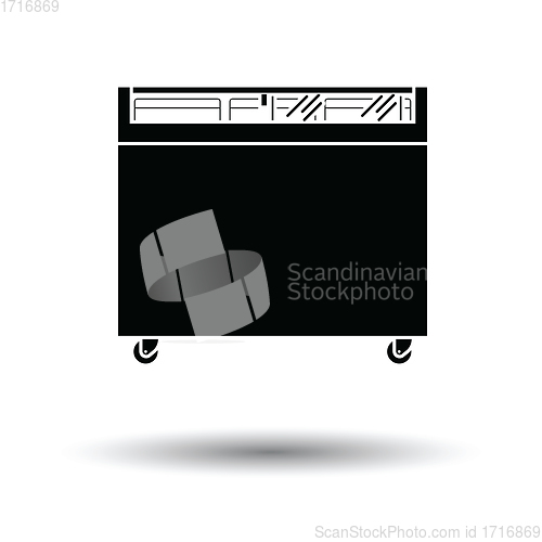 Image of Supermarket mobile freezer icon