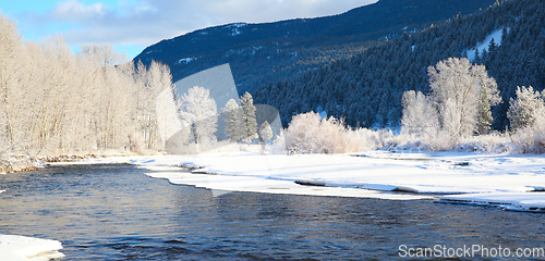 Image of Frozen river