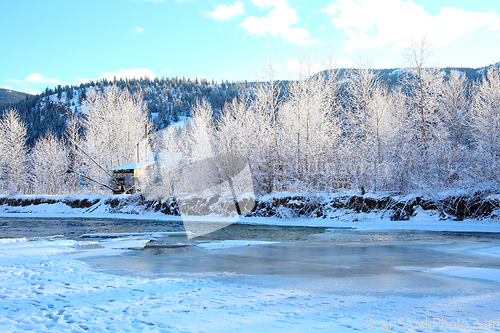 Image of Frozen river