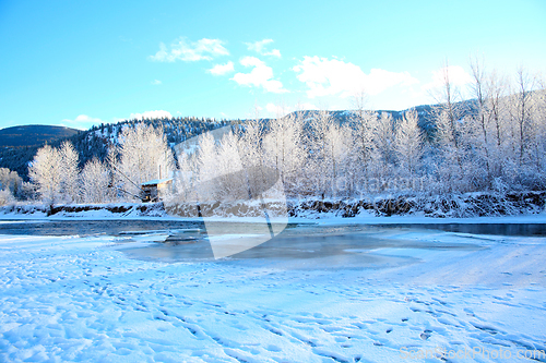 Image of Frozen river