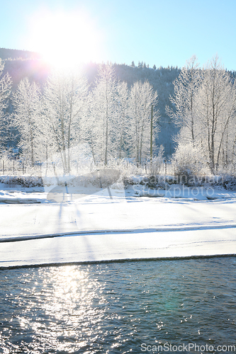 Image of Frozen river