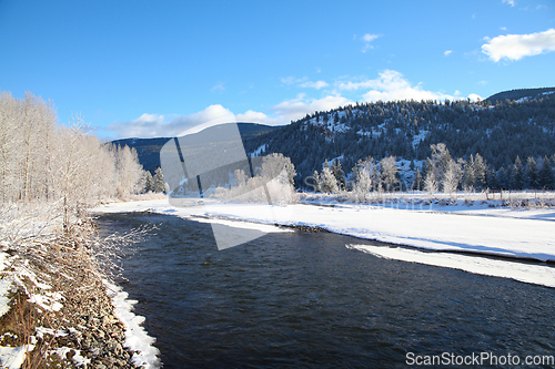 Image of Frozen river