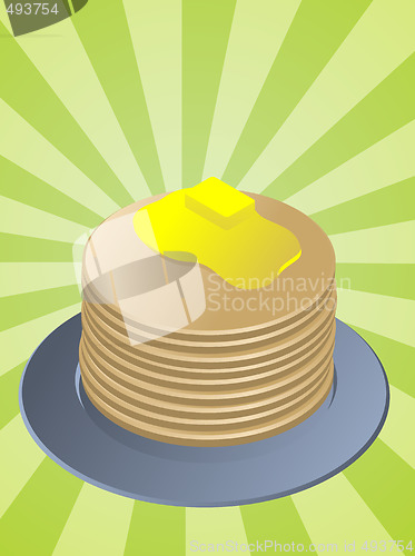 Image of Stack of pancakes