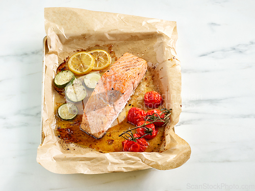 Image of roasted salmon filet