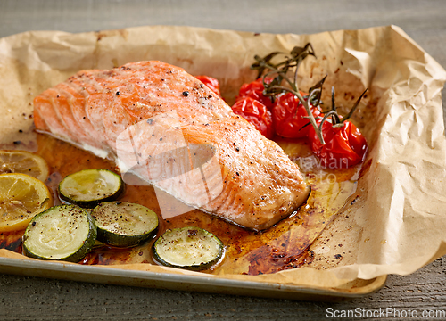 Image of roasted salmon filet