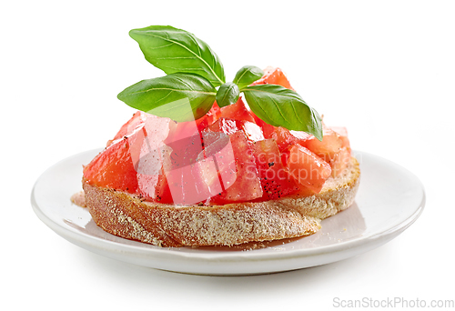 Image of bruschetta with tomato