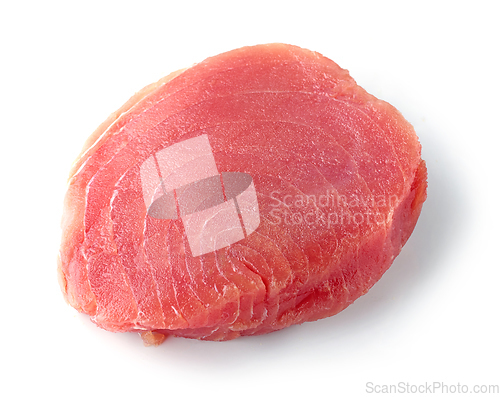 Image of fresh raw tuna steak