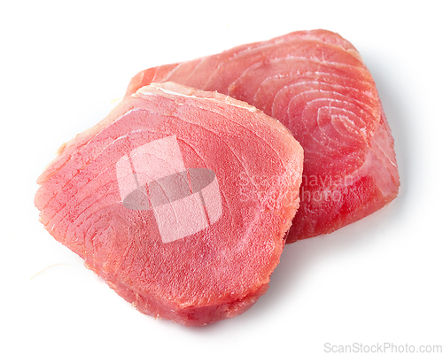 Image of fresh raw tuna steak