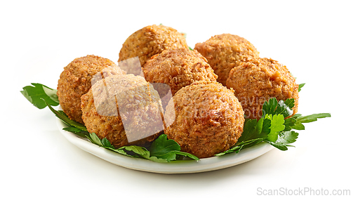 Image of plate of falafel balls