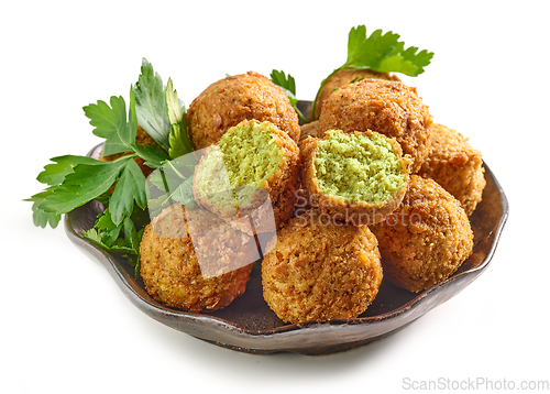 Image of bowl of falafel balls