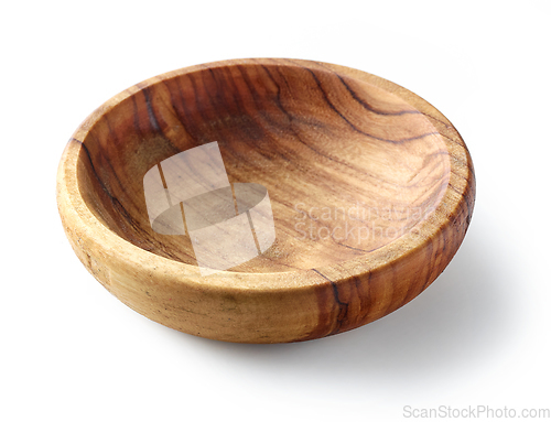 Image of new empty olive wood bowl