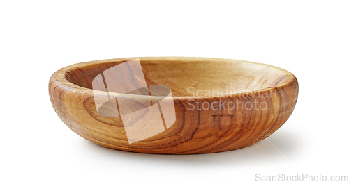 Image of new empty olive wood bowl