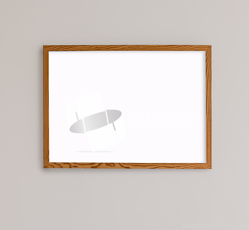 Image of empty frame on wall