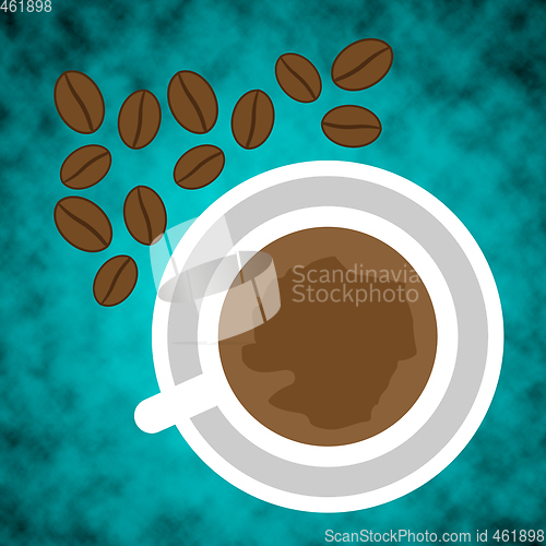 Image of Coffee Beans Represents Barista And Brewed Beverage