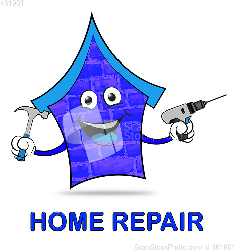 Image of Home Repair Represents Mending House And Building