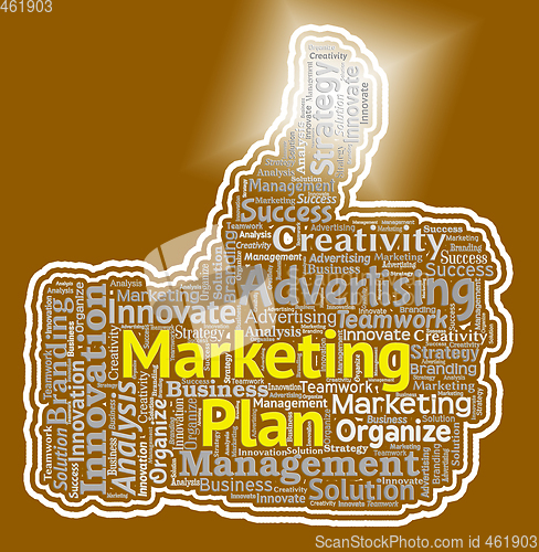 Image of Marketing Plan Shows Emarketing Programme And Promotion