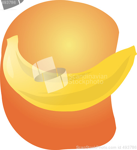 Image of Banana fruit illustration