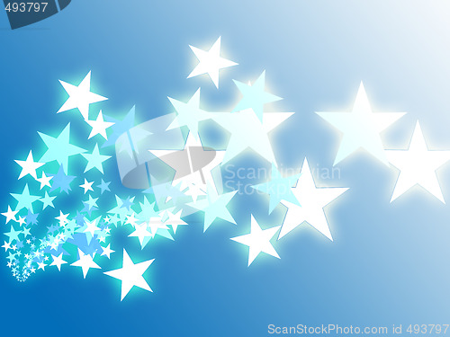 Image of Flying stars illustration