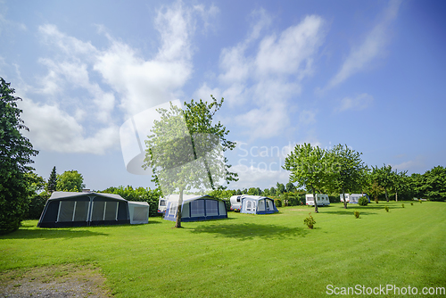 Image of Camping site with a tent camp