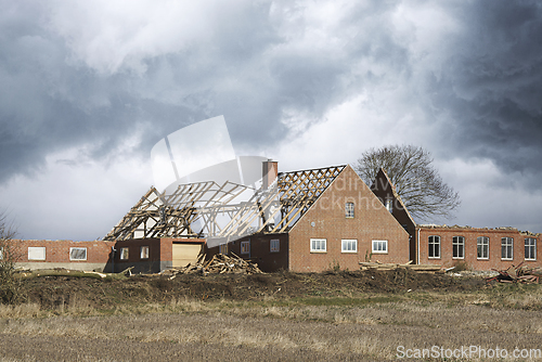 Image of House damaged by a storm