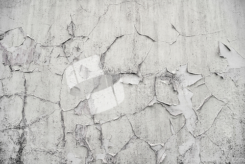 Image of Background of an old wall with peeling paint