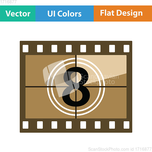 Image of Movie frame with countdown icon