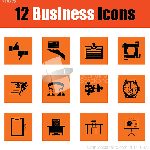 Image of Business icon set