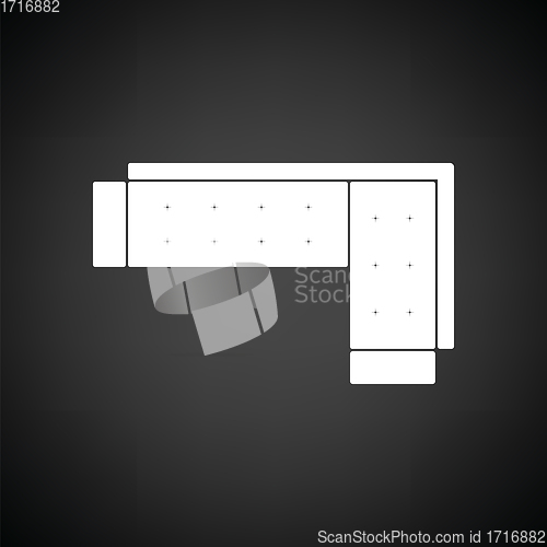 Image of Corner sofa icon